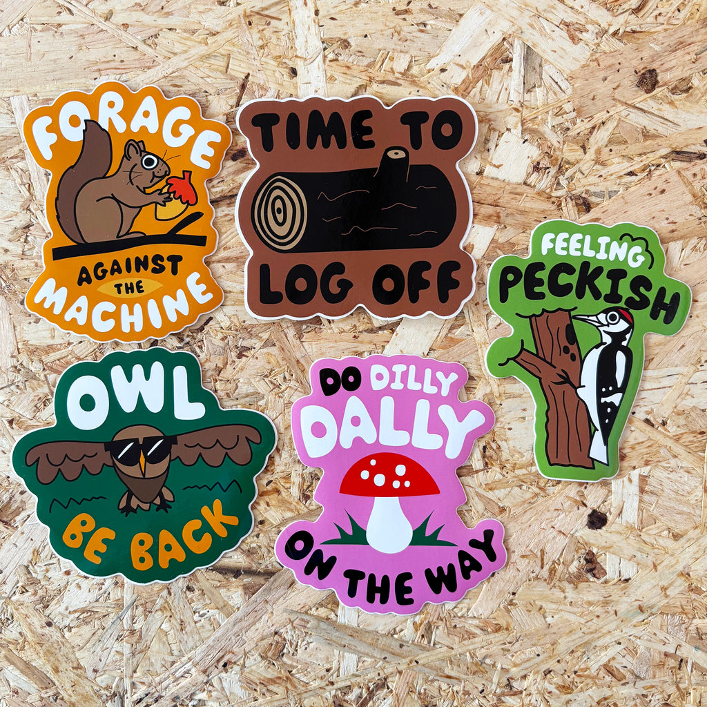 Set of 5 - Adventure Vinyl Stickers