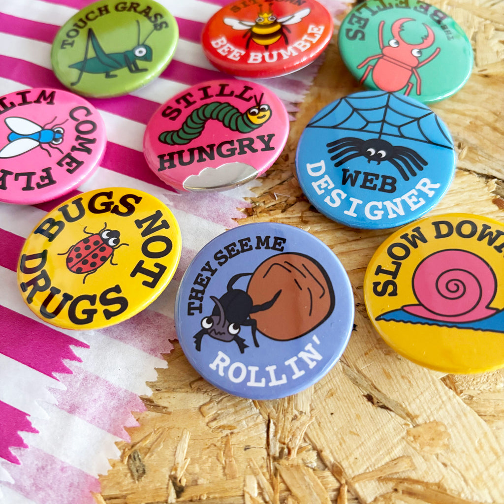 Bug Badge Set (38mm)