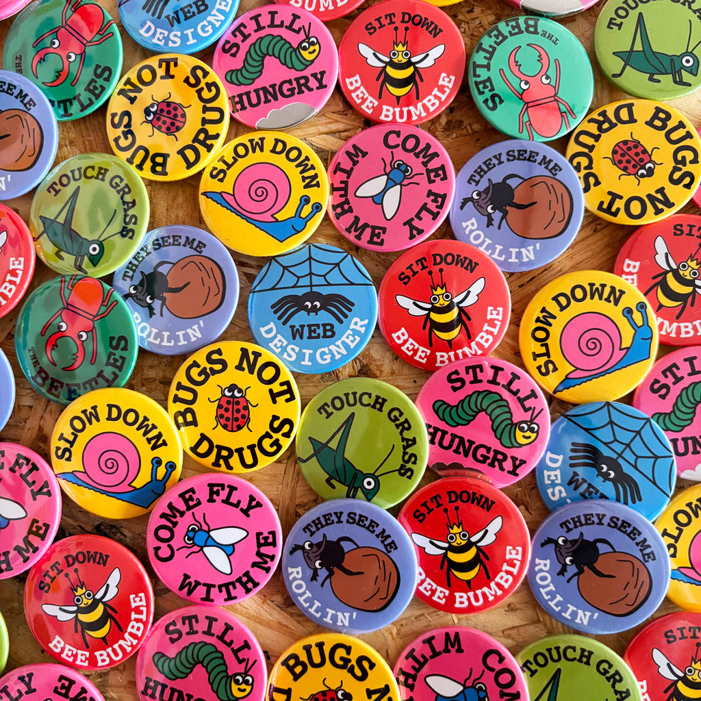 Bug Badge Set (38mm)