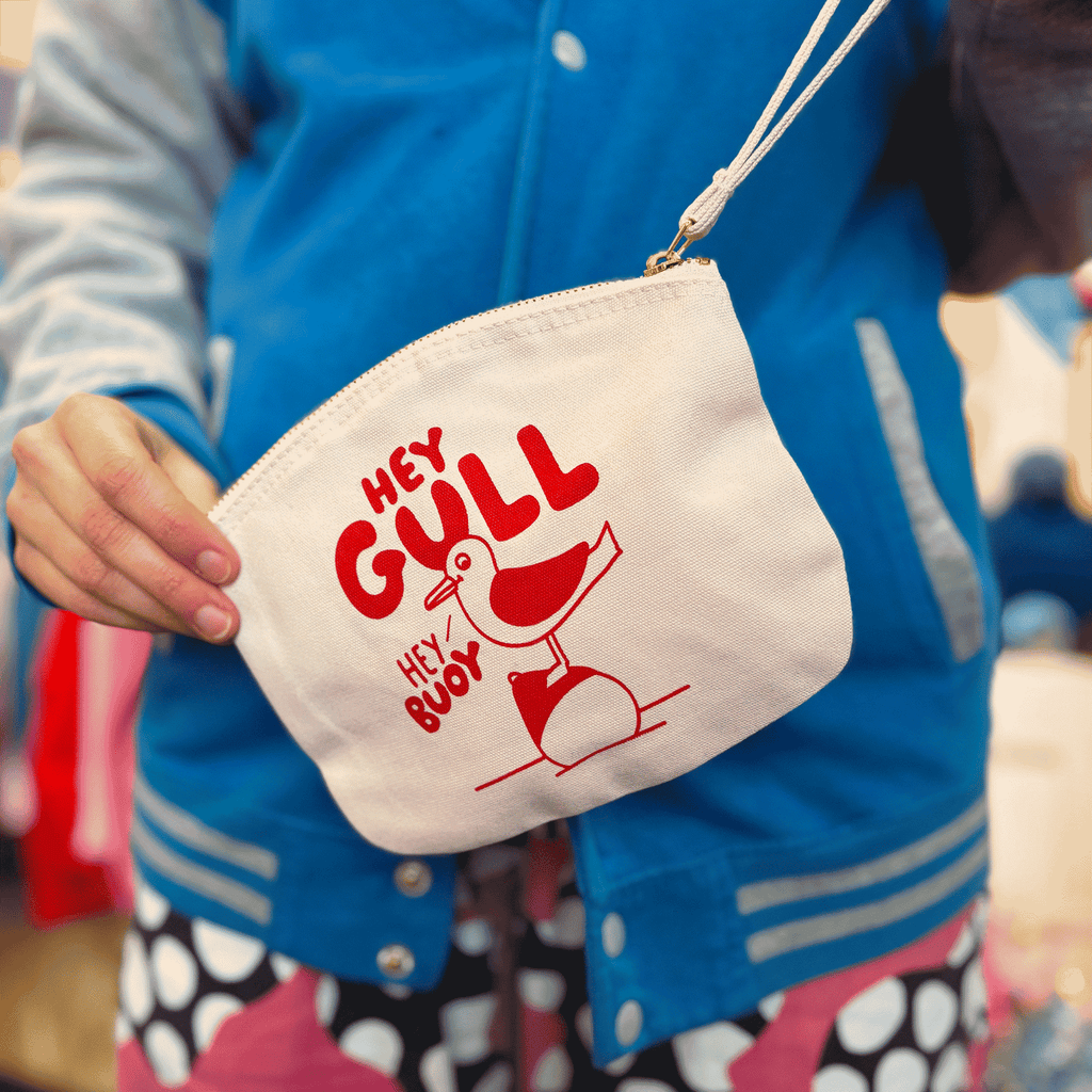 Hey Gull Hey Buoy Medium Zip Pouch