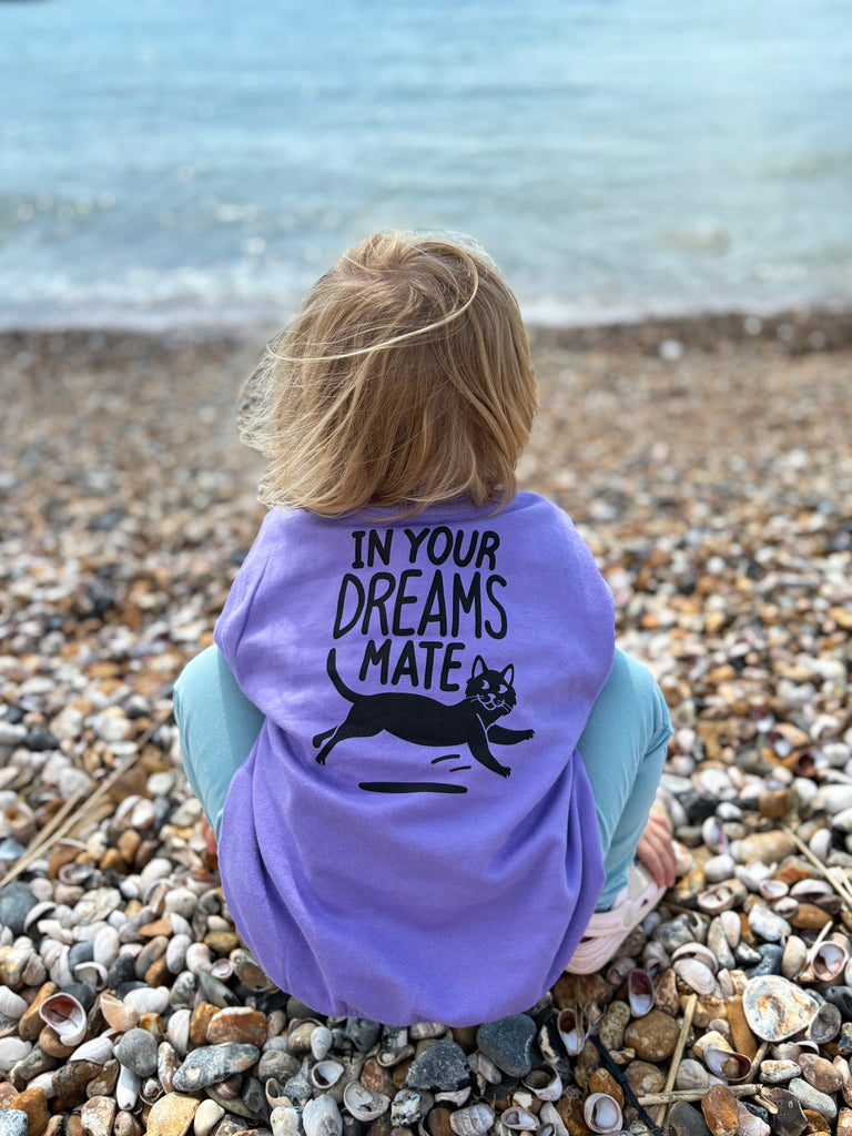 Chase Your Dreams Kids Sweatshirt - Lavender