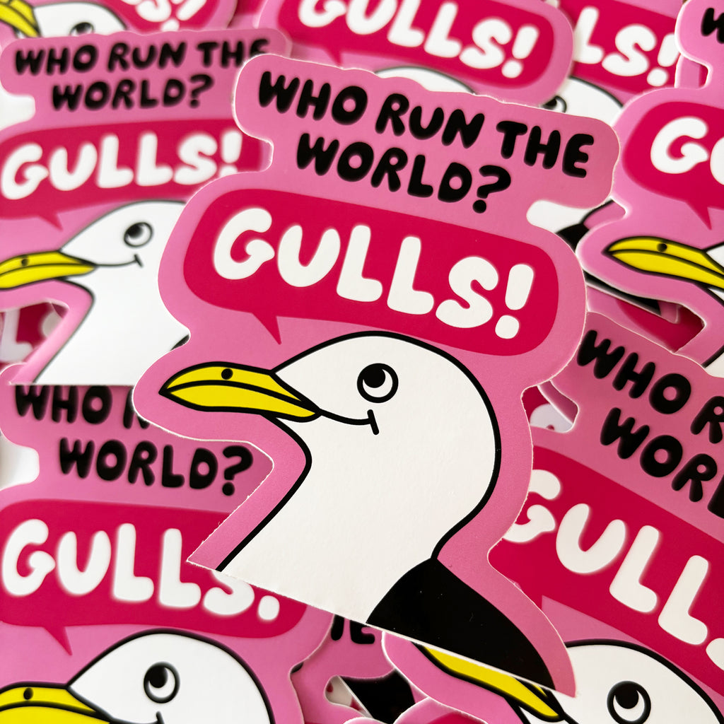 Set of 8 - Gull Vinyl Stickers