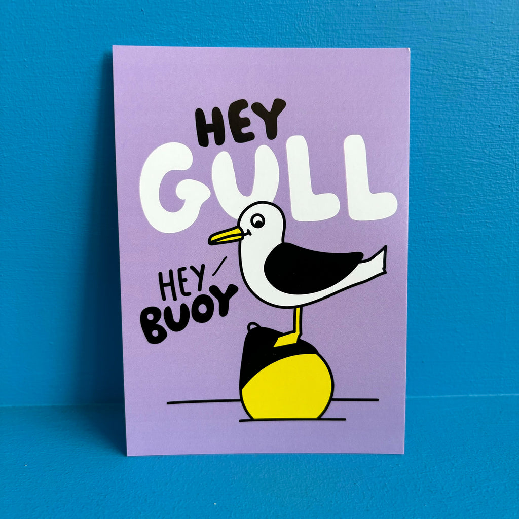 Hey Gull, Hey Buoy Postcard by hello DODO for GULLIBLE