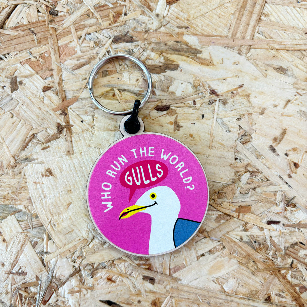 Who Run The World Gulls Keyring