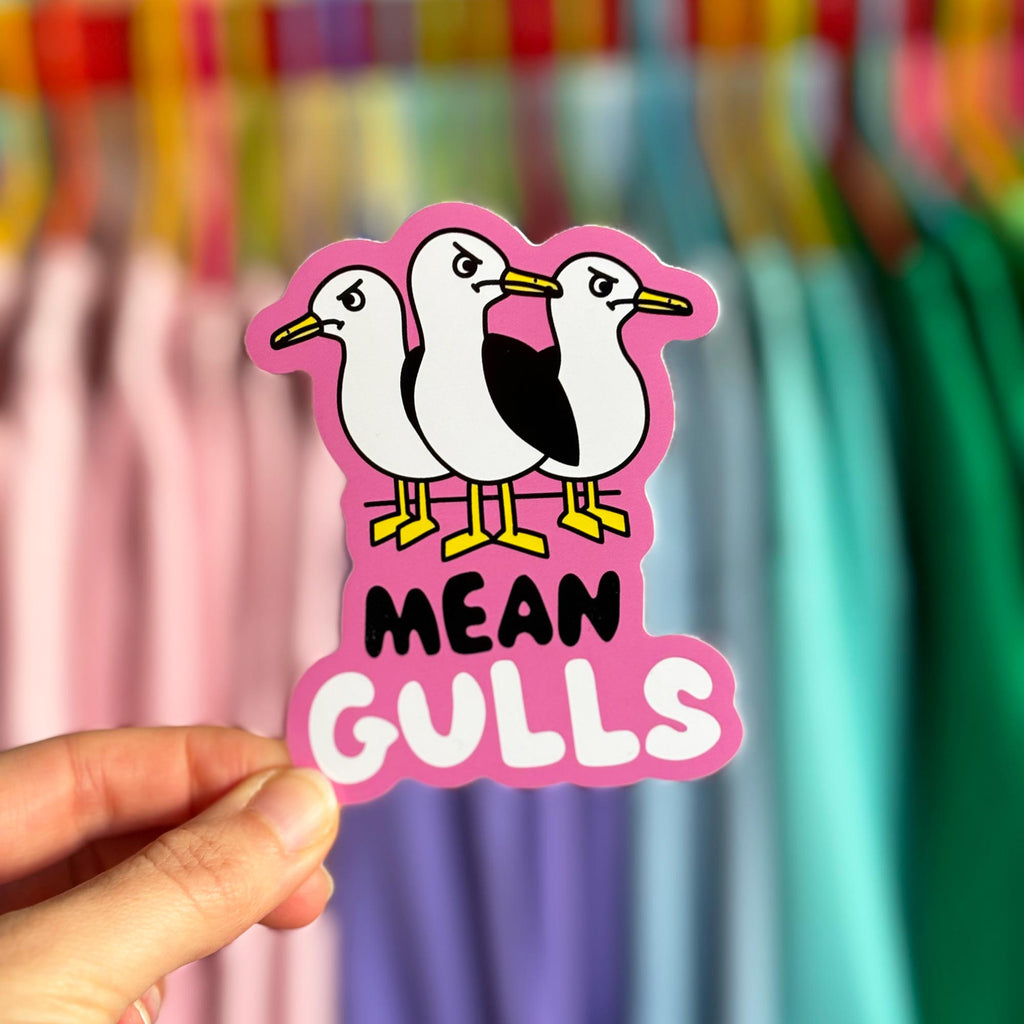 Mean Gulls Large Vinyl Sticker