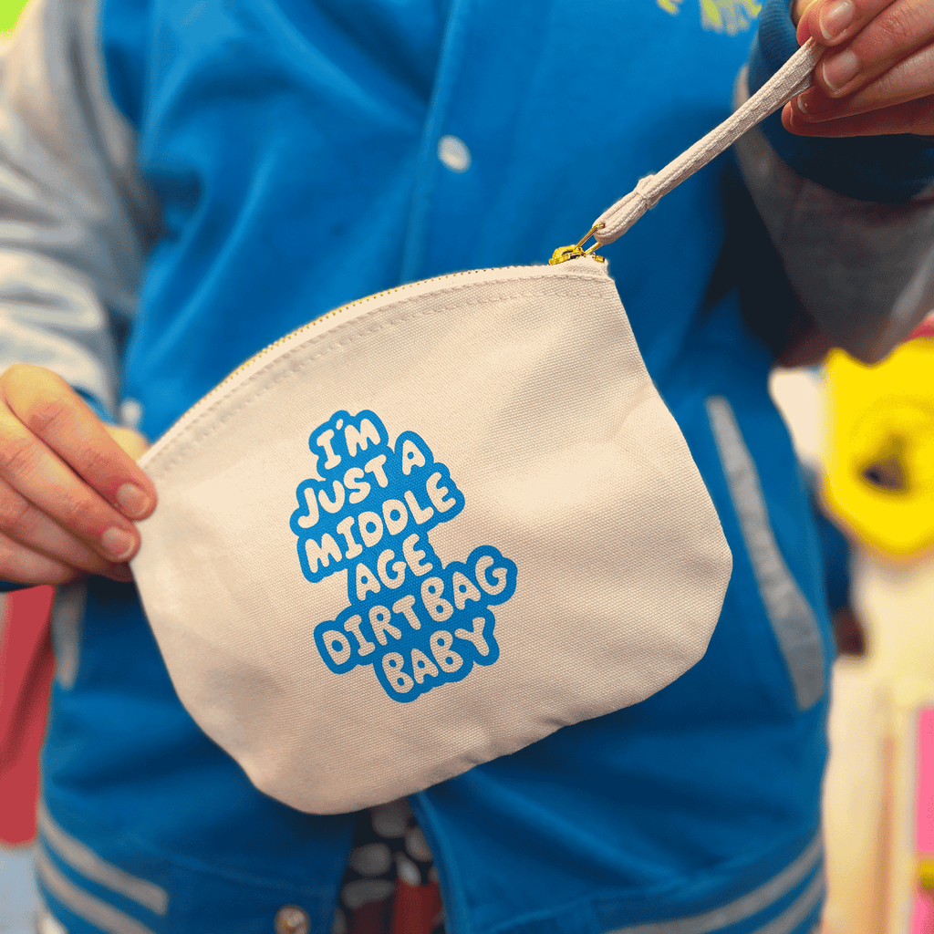 Middle Age Dirtbag Medium Zip Pouch