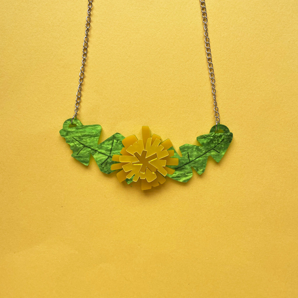 Dandelion Necklace by Happy Stuff Studio