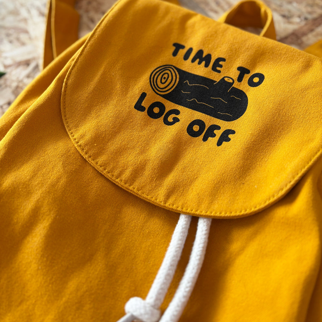 Time to Log Off Mini Backpack