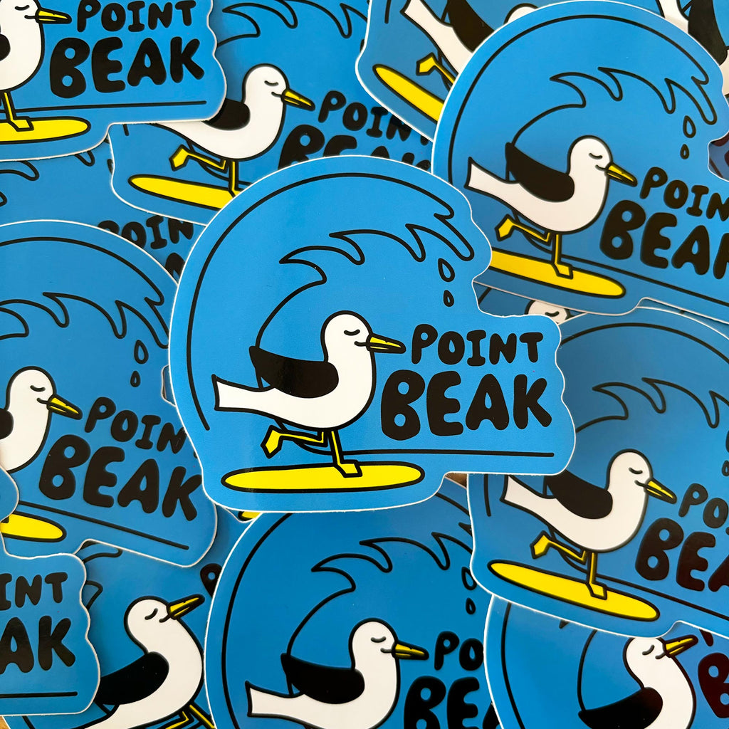 Point Beak Large Vinyl Sticker