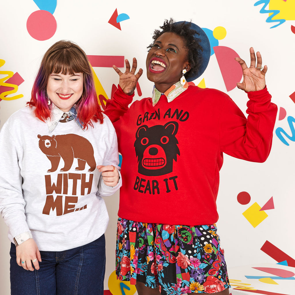 Grin And Bear It Unisex Sweatshirt - hello DODO