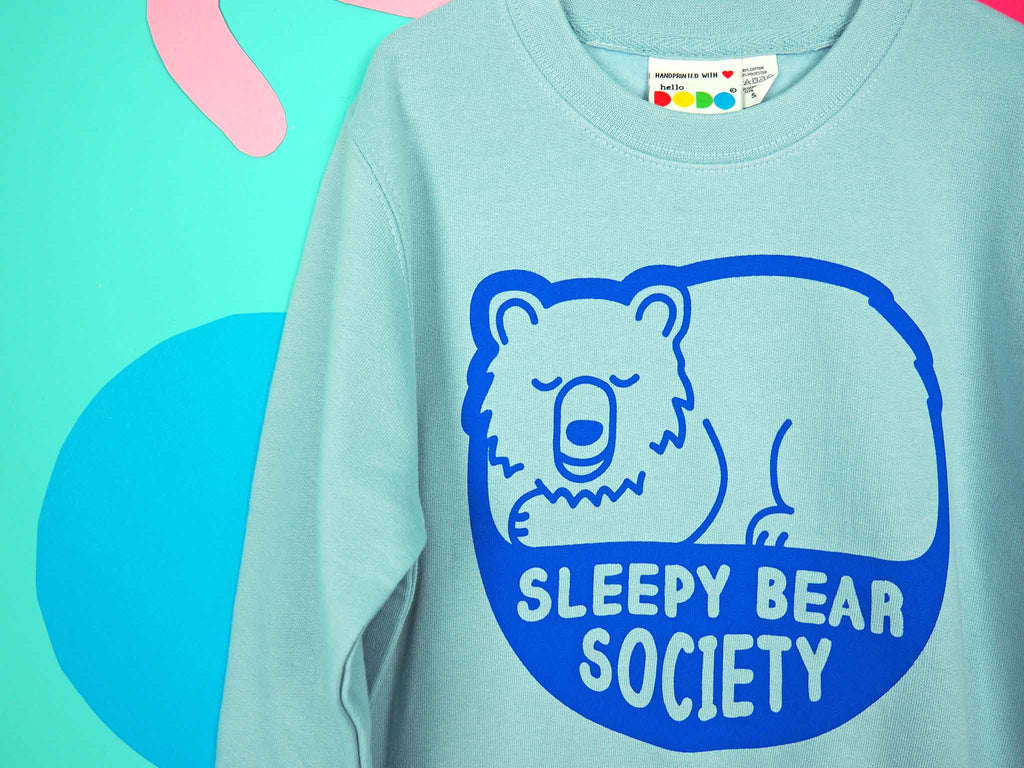 Sleepy Bear Society Kids Sweatshirt - hello DODO