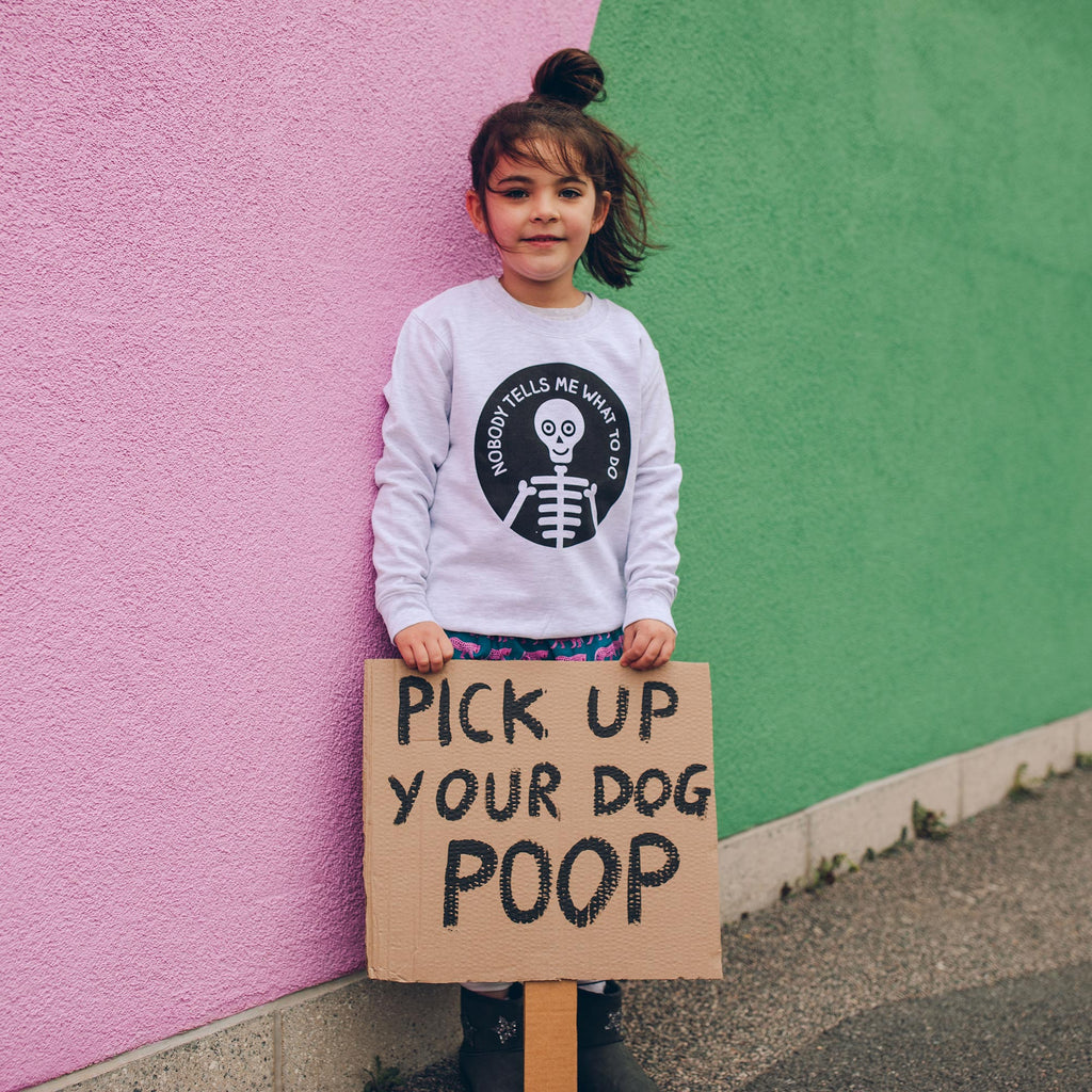 Nobody Tells Me What To Do Kids Sweatshirt - hello DODO