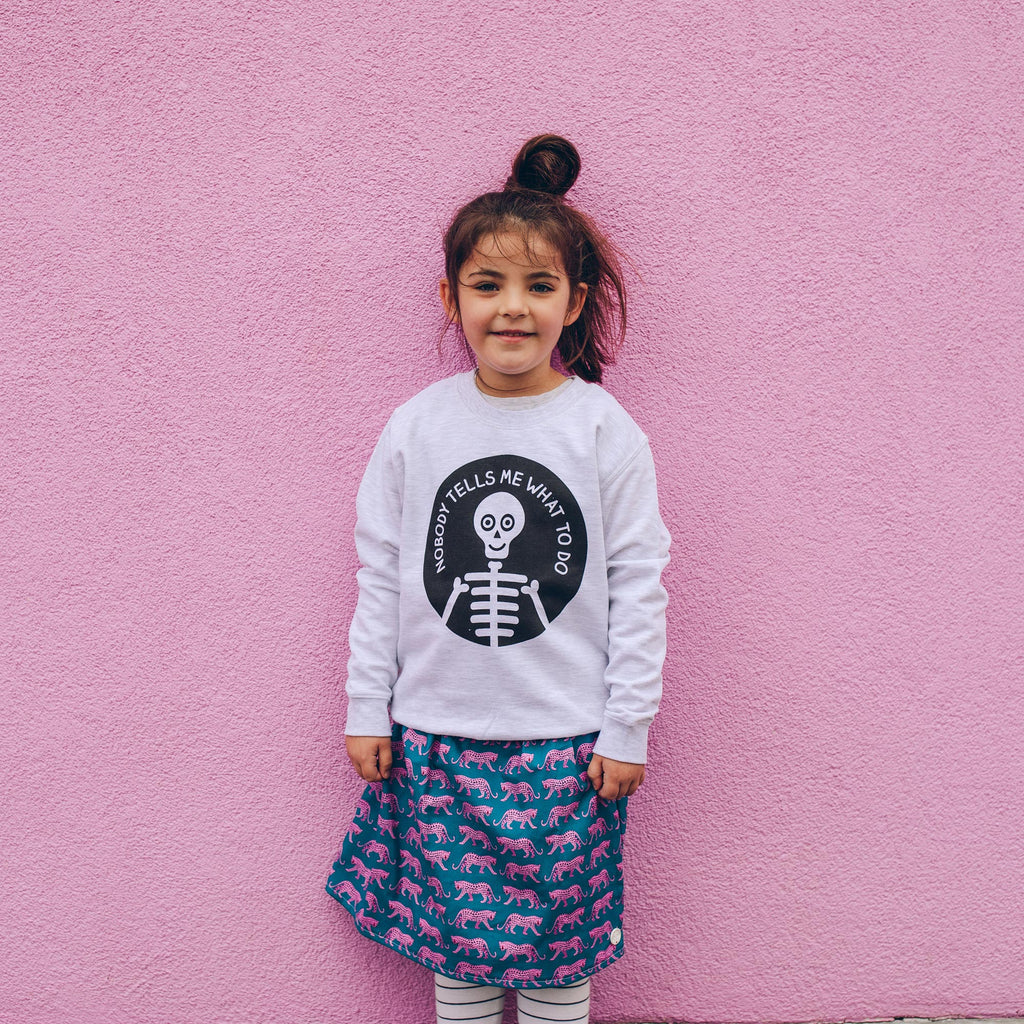Nobody Tells Me What To Do Kids Sweatshirt - hello DODO