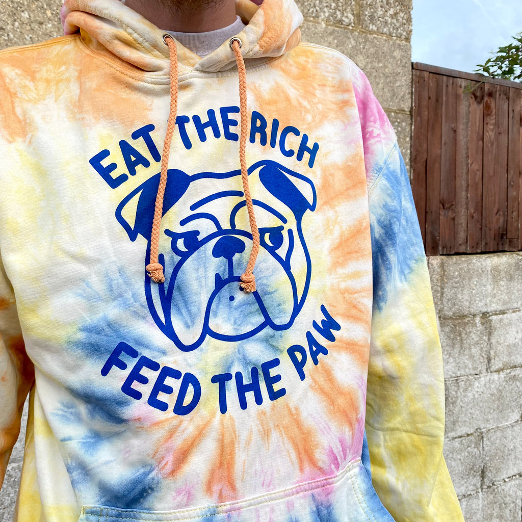 “Eat The Rich” Dog Tie Dye Hoodie