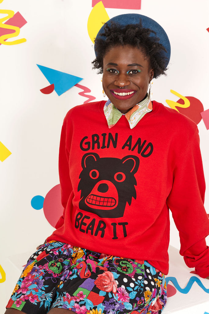 Grin And Bear It Unisex Sweatshirt - hello DODO