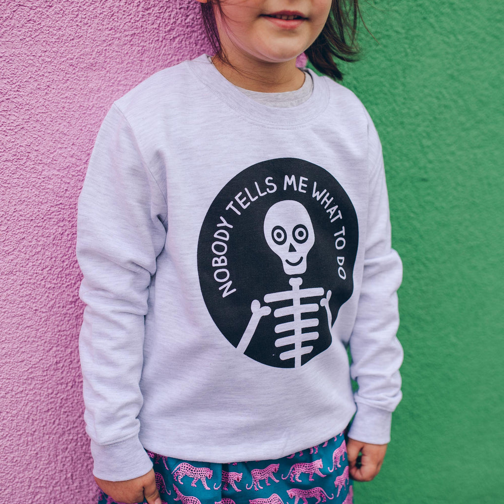 Nobody Tells Me What To Do Kids Sweatshirt - hello DODO