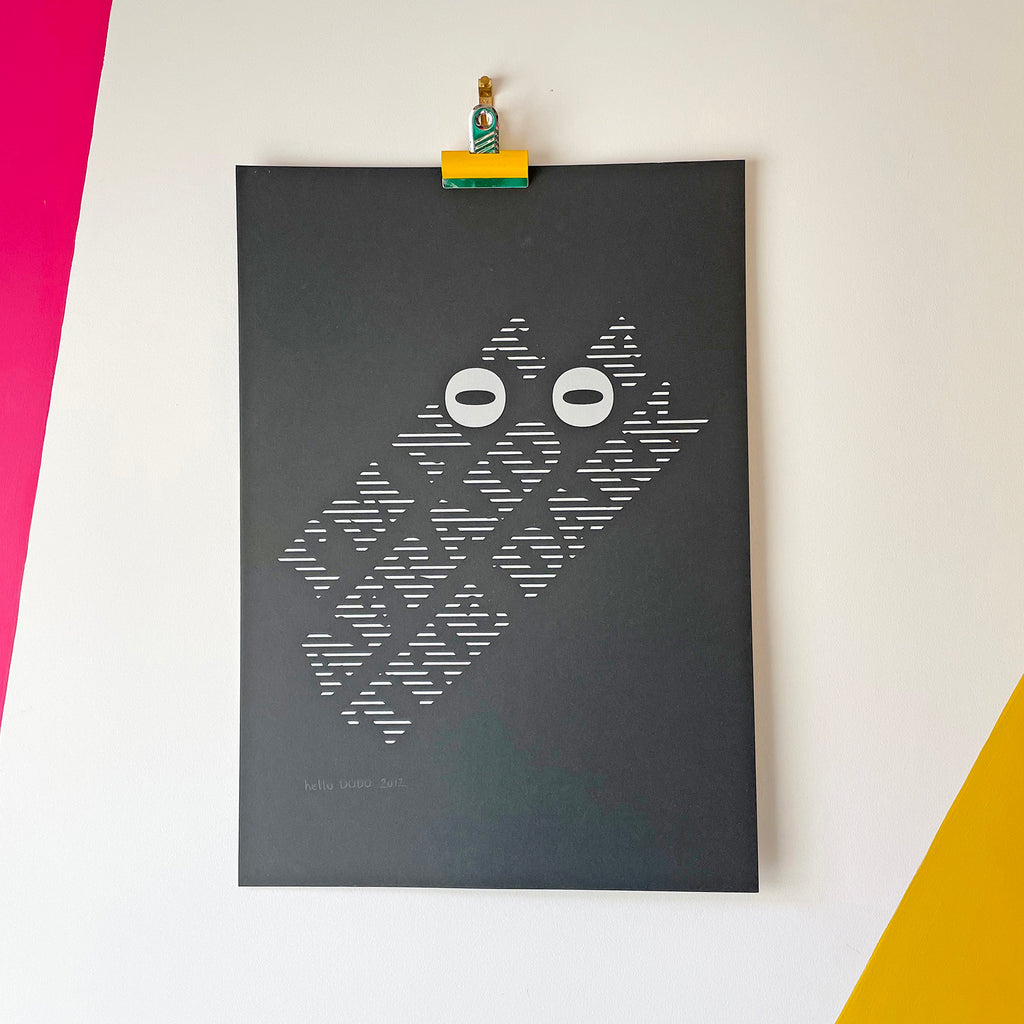I'm Not Afraid of the Dark - Handprinted Screenprint