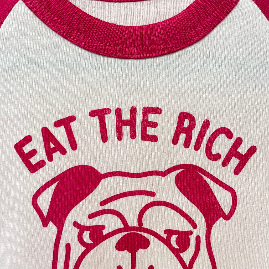 Size 6-12 Months - Eat The Rich (DOG) Baby T-shirt Vest