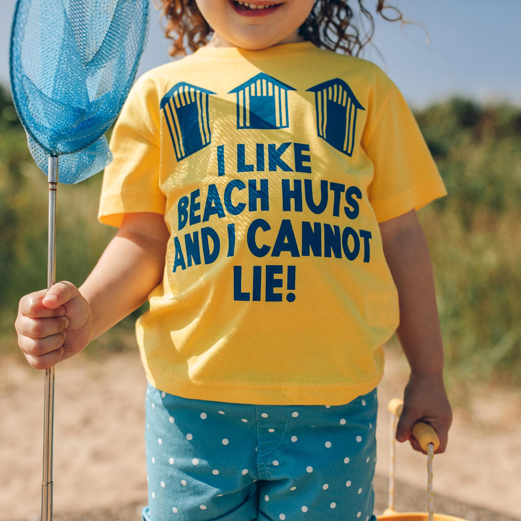 I Like Beach Huts And I Cannot Lie Kids T-shirt
