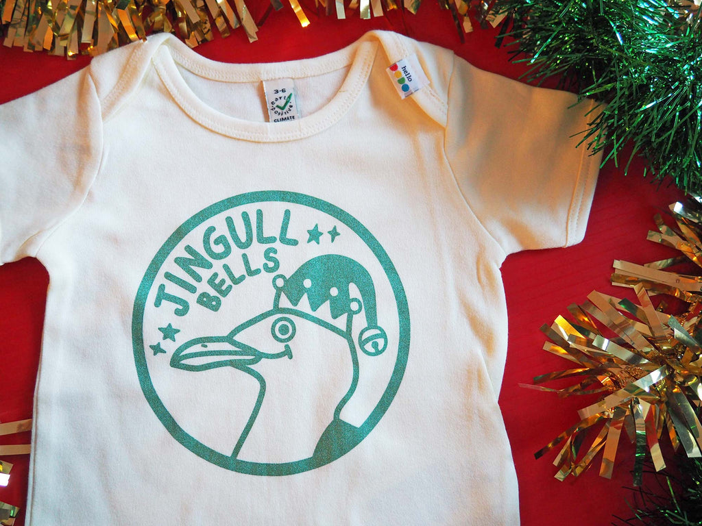 Jingull Bells Christmas Baby T-shirt - hello DODO