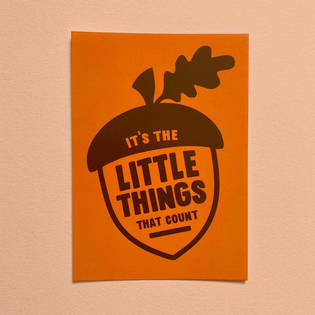 It's the little things that count Postcard