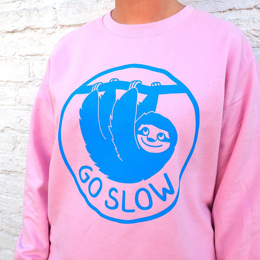 Go Slow Sloth Unisex Sweatshirt - hello DODO