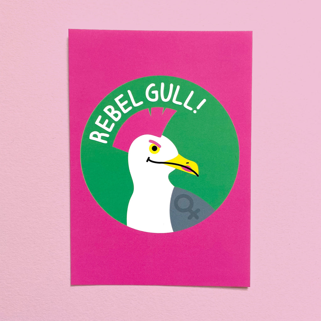 Rebel Gull Postcard