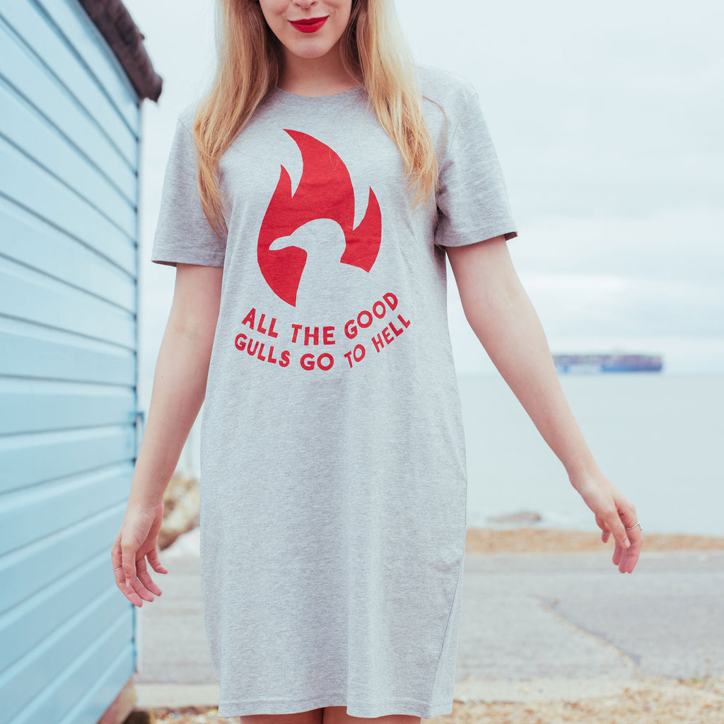 All The Good Gulls Go To Hell T-shirt Dress