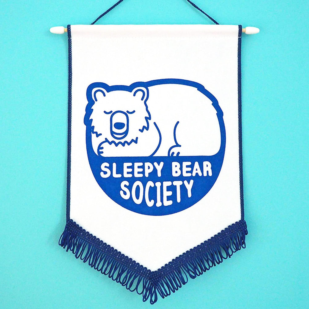 Sleepy Bear Society Pennant Flag - hello DODO