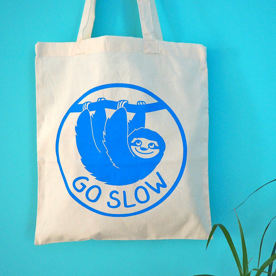 Sloth tote bag sale