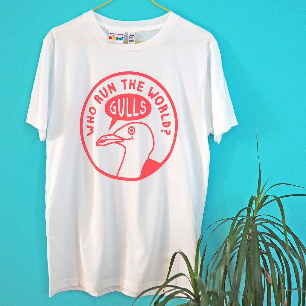 Who Run The World Gulls Unisex T-shirt - hello DODO