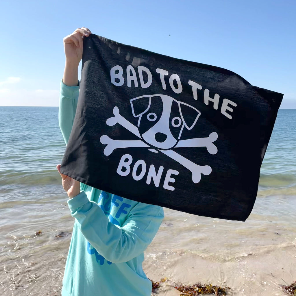 Tea Towel/Flag - Bad To The Bone
