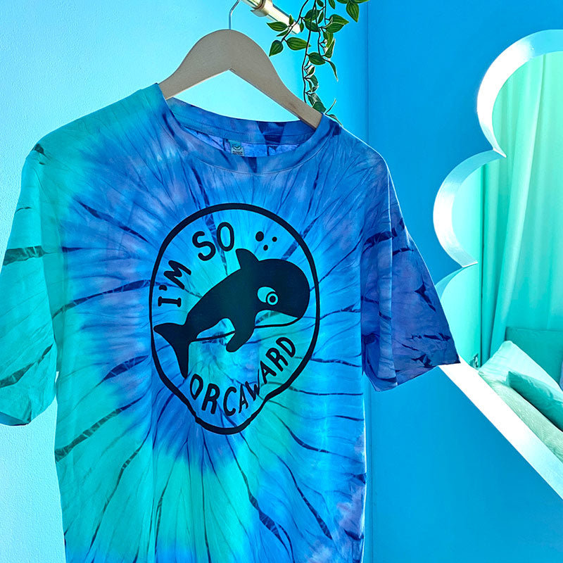 I’m So Orcaward Blue/Green Tie Dye Unisex T-shirt